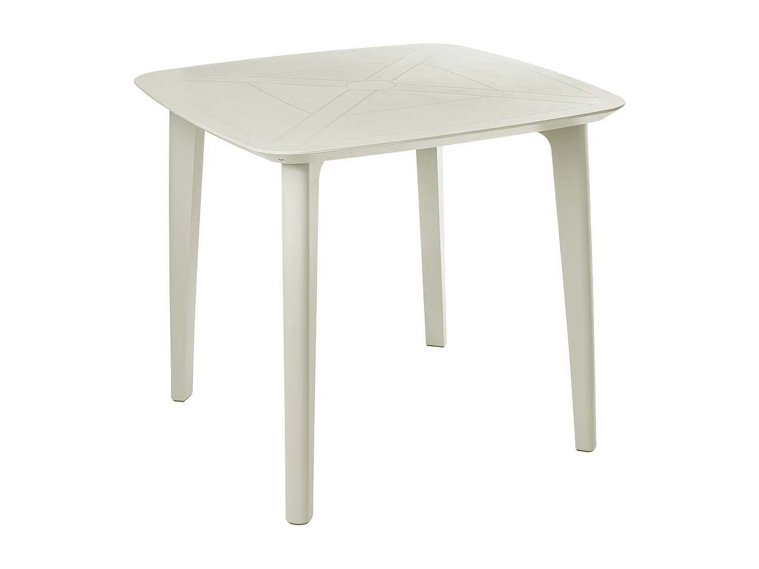 Table de salle à manger de jardin SORICO 86 cm 86 cm Beige clair