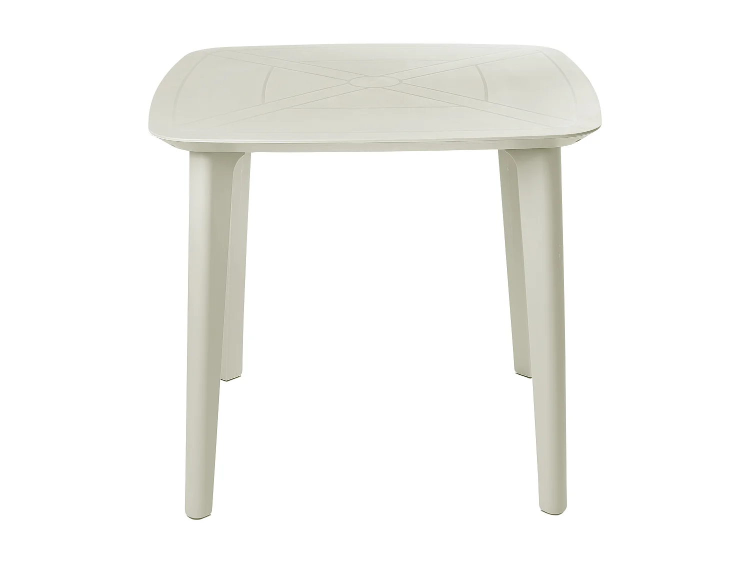 Table de salle à manger de jardin SORICO 86 cm 86 cm Beige clair