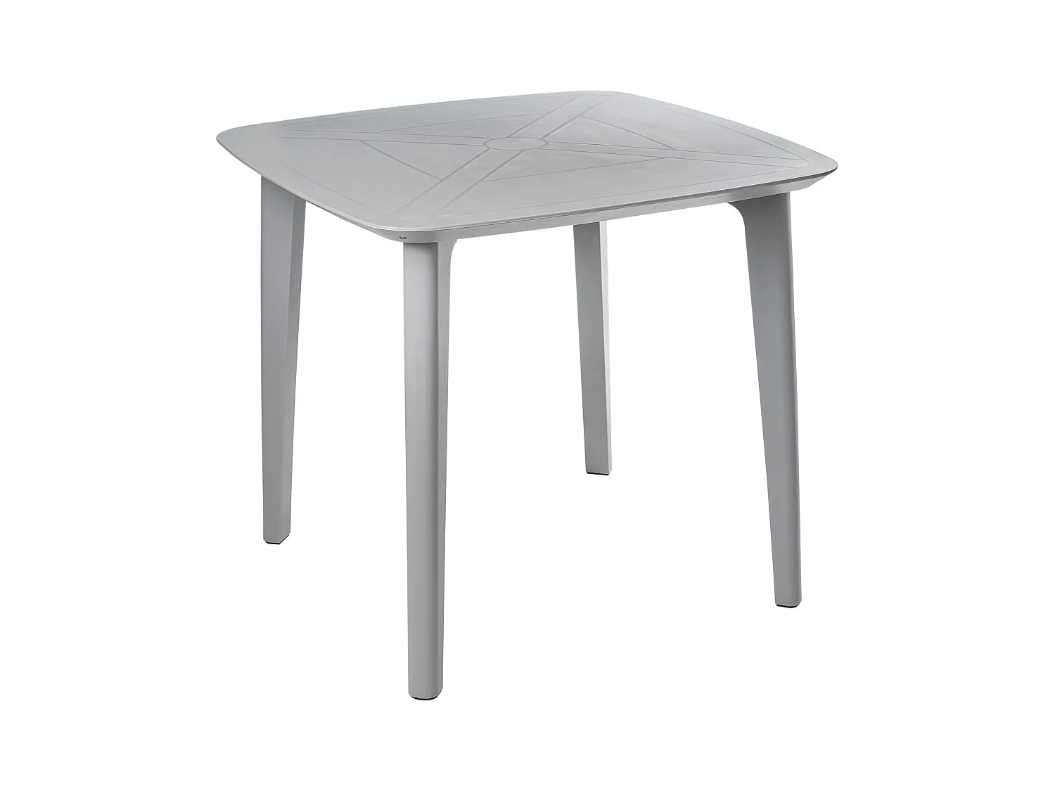 Table de salle à manger de jardin SORICO 86 cm 86 cm Gris