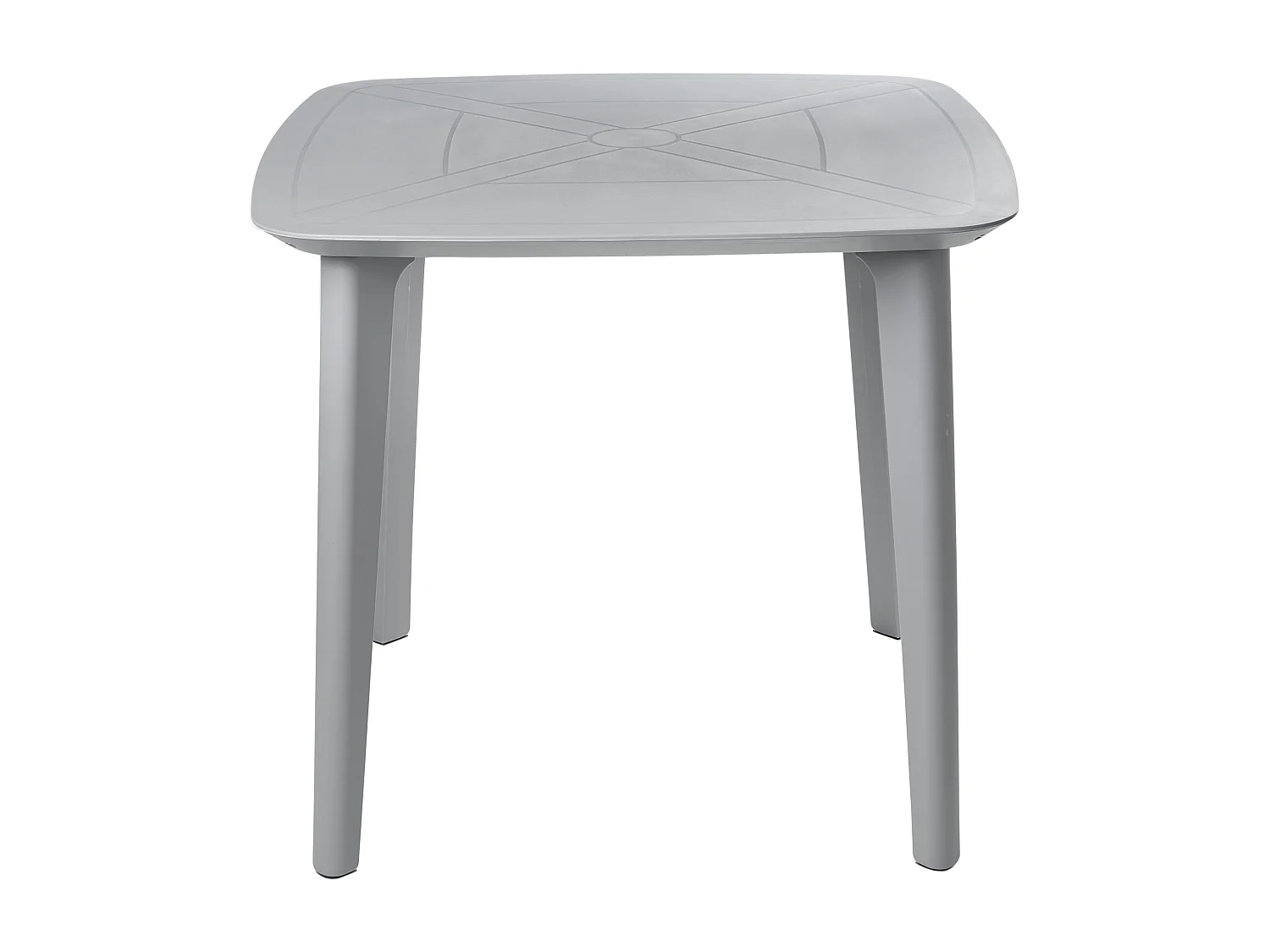 Table de salle à manger de jardin SORICO 86 cm 86 cm Gris