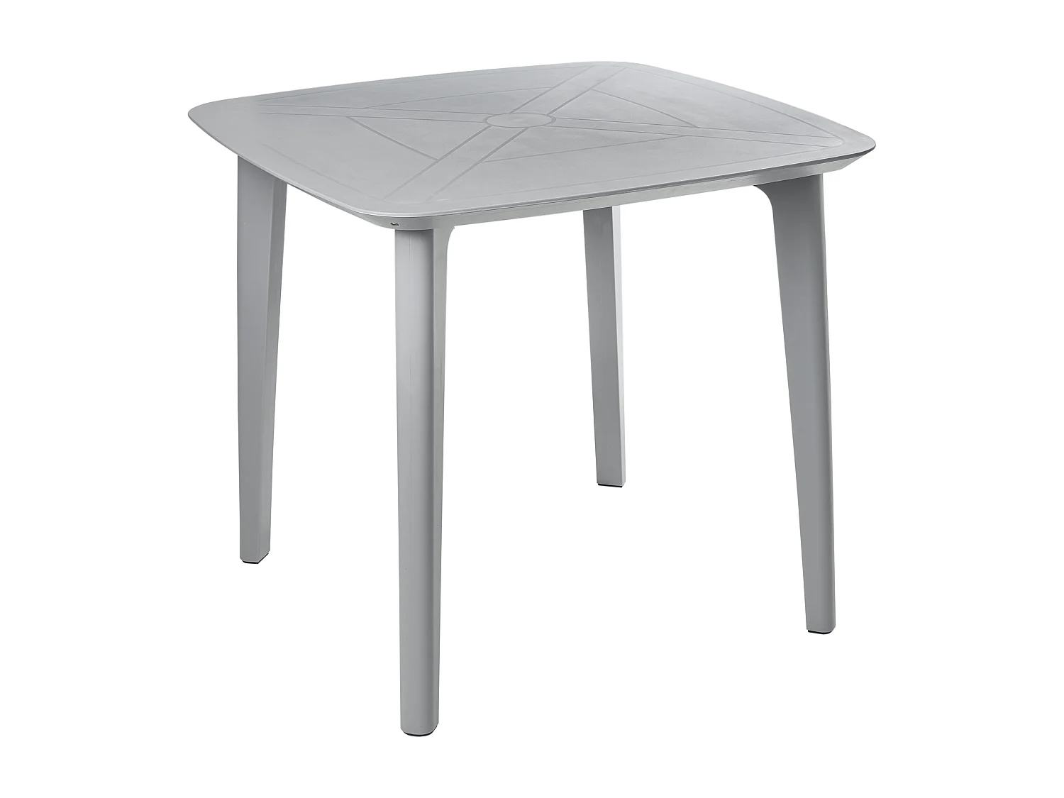 Table de salle à manger de jardin SORICO 86 cm 86 cm Gris