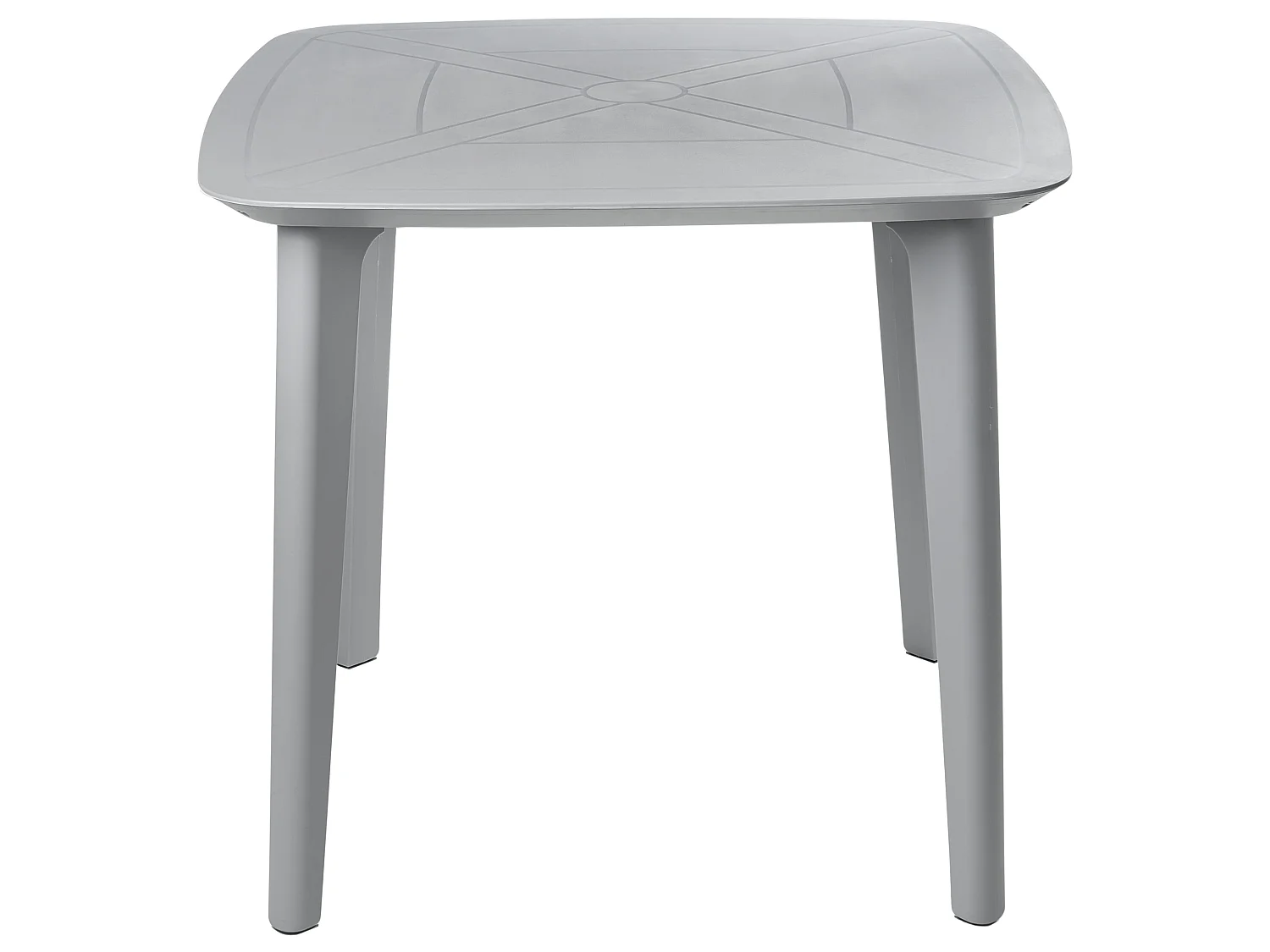 Table de salle à manger de jardin SORICO 86 cm 86 cm Gris