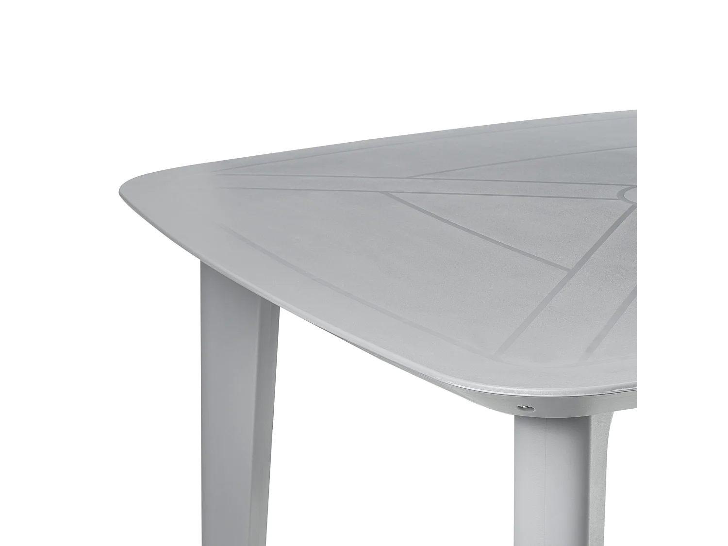 Table de salle à manger de jardin SORICO 86 cm 86 cm Gris