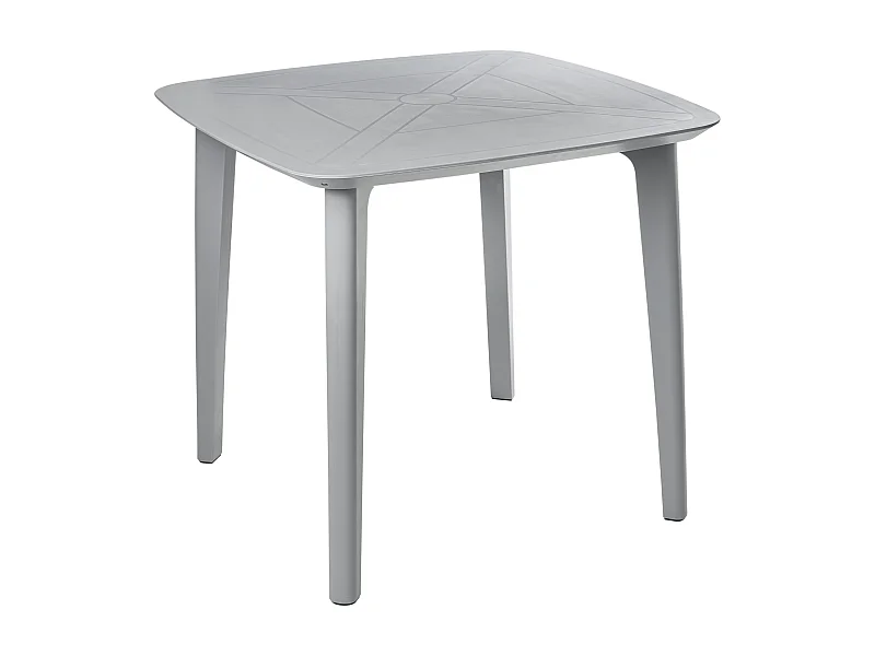 Table de salle à manger de jardin SORICO 86 cm 86 cm Gris