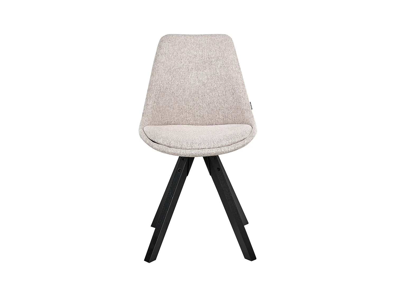 Lot de 2 chaises de salle à manger HEDLEY Tissu Marron clair