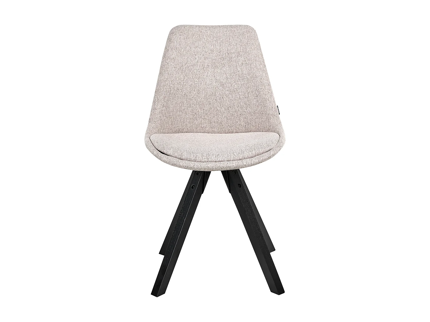 Lot de 2 chaises de salle à manger HEDLEY Tissu Marron clair