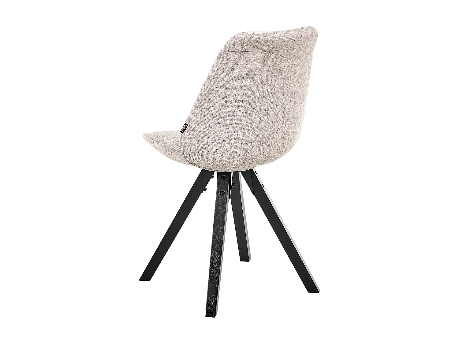 Lot de 2 chaises de salle à manger HEDLEY Tissu Marron clair