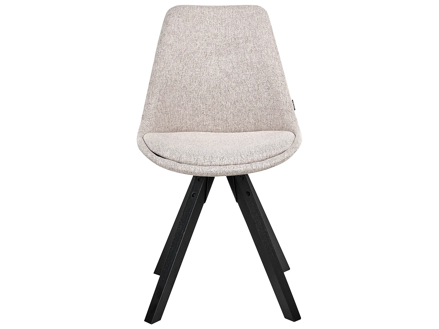 Lot de 2 chaises de salle à manger HEDLEY Tissu Beige