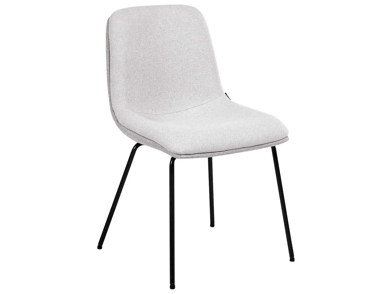 Set of 2 Dining Chairs LORIDA Fabric Light Grey