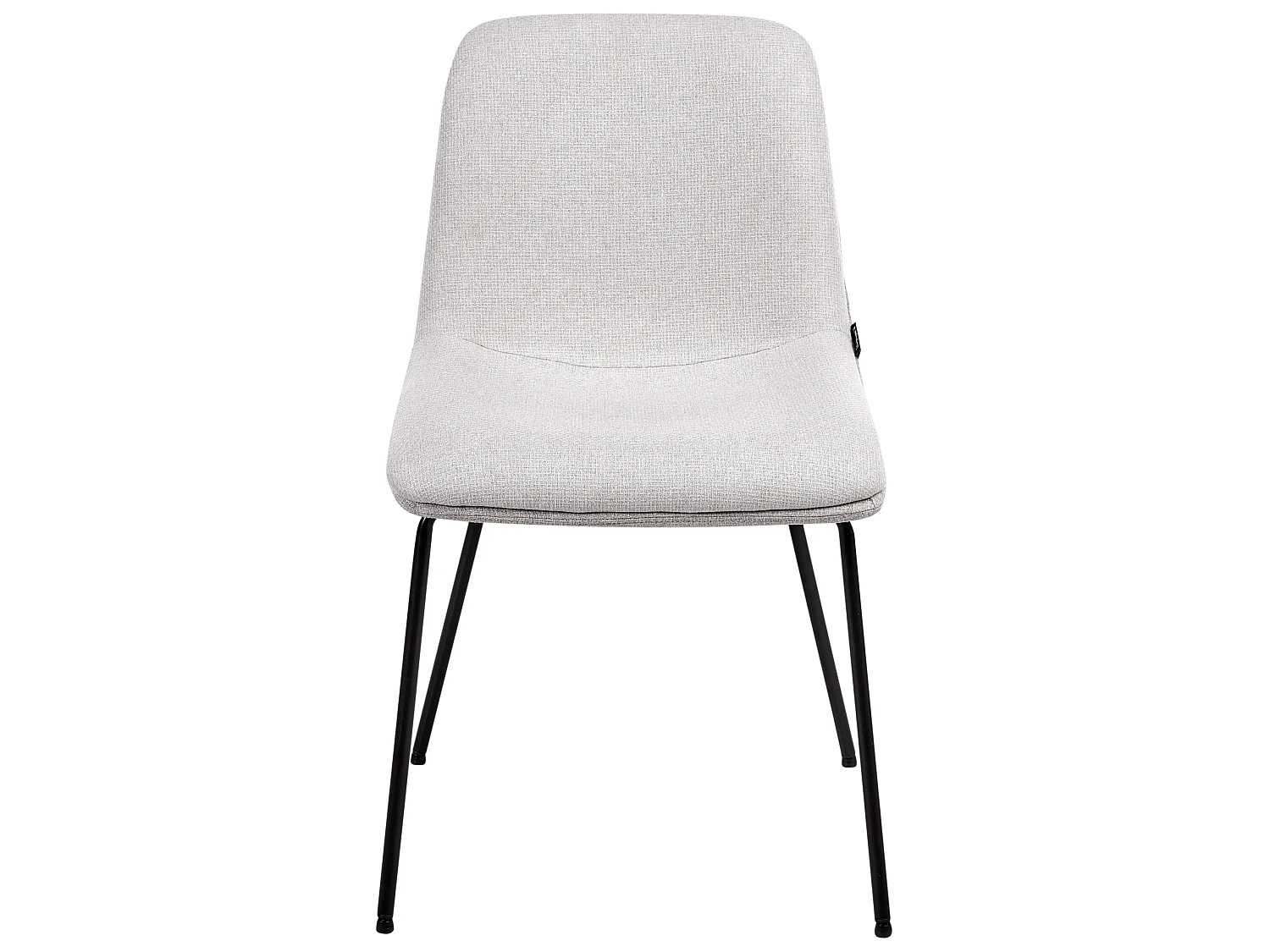 Set of 2 Dining Chairs LORIDA Fabric Light Grey