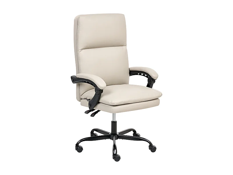 Fauteuil de bureau SERENE Cuir PU Beige clair