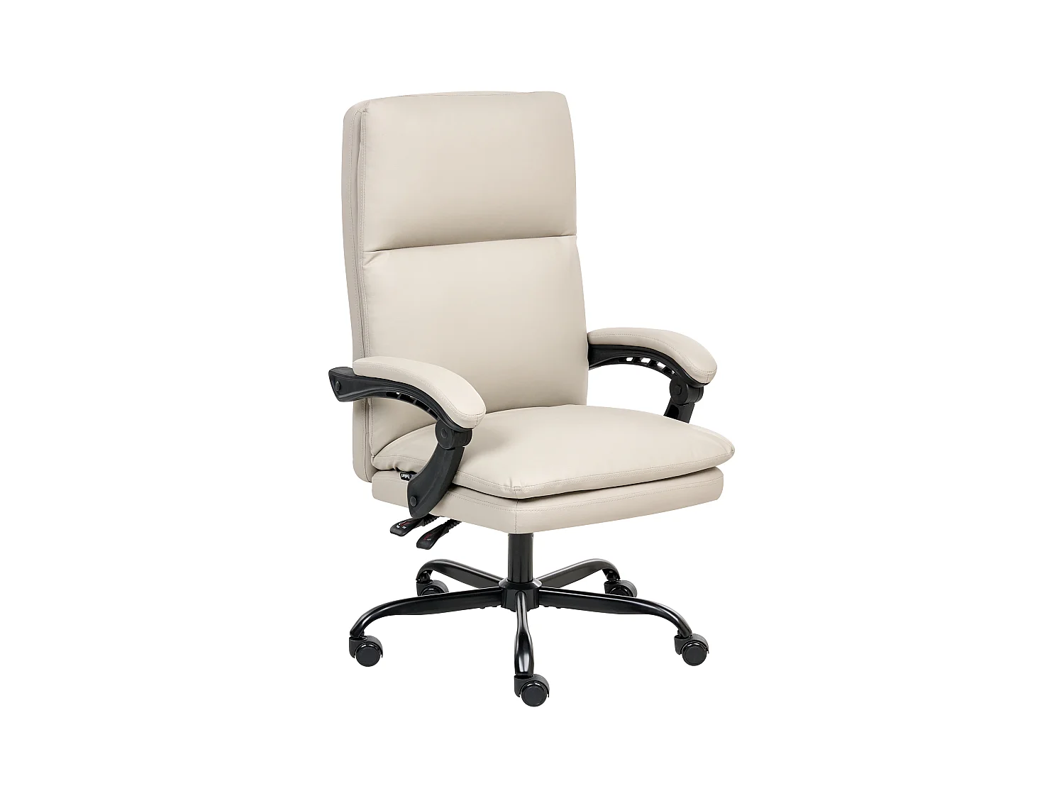 Fauteuil de bureau SERENE Cuir PU Beige clair