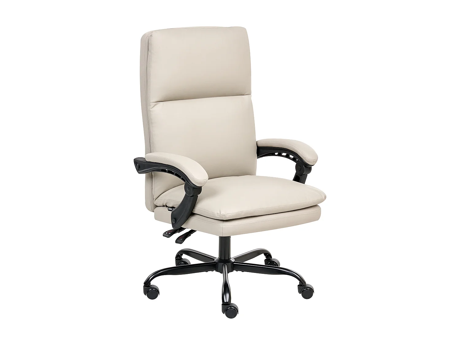Fauteuil de bureau SERENE Cuir PU Beige clair