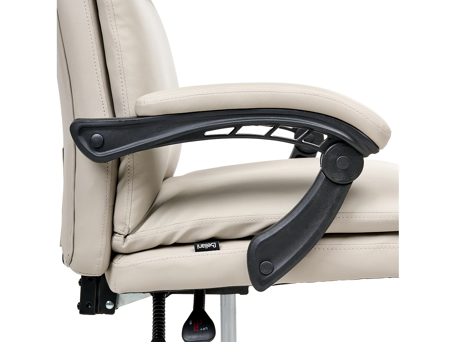 Fauteuil de bureau SERENE Cuir PU Beige clair