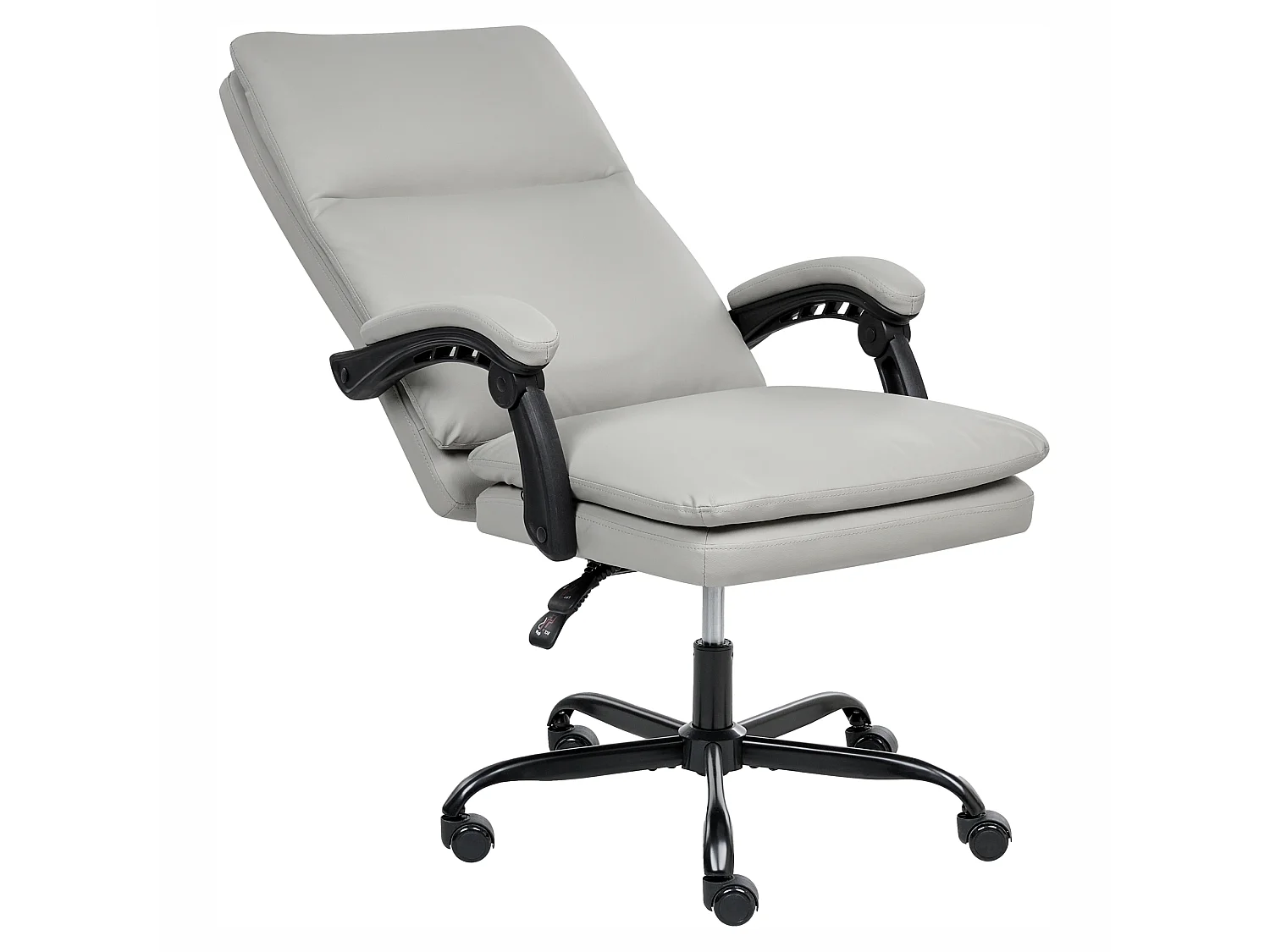 Fauteuil de bureau SERENE Cuir PU Gris clair