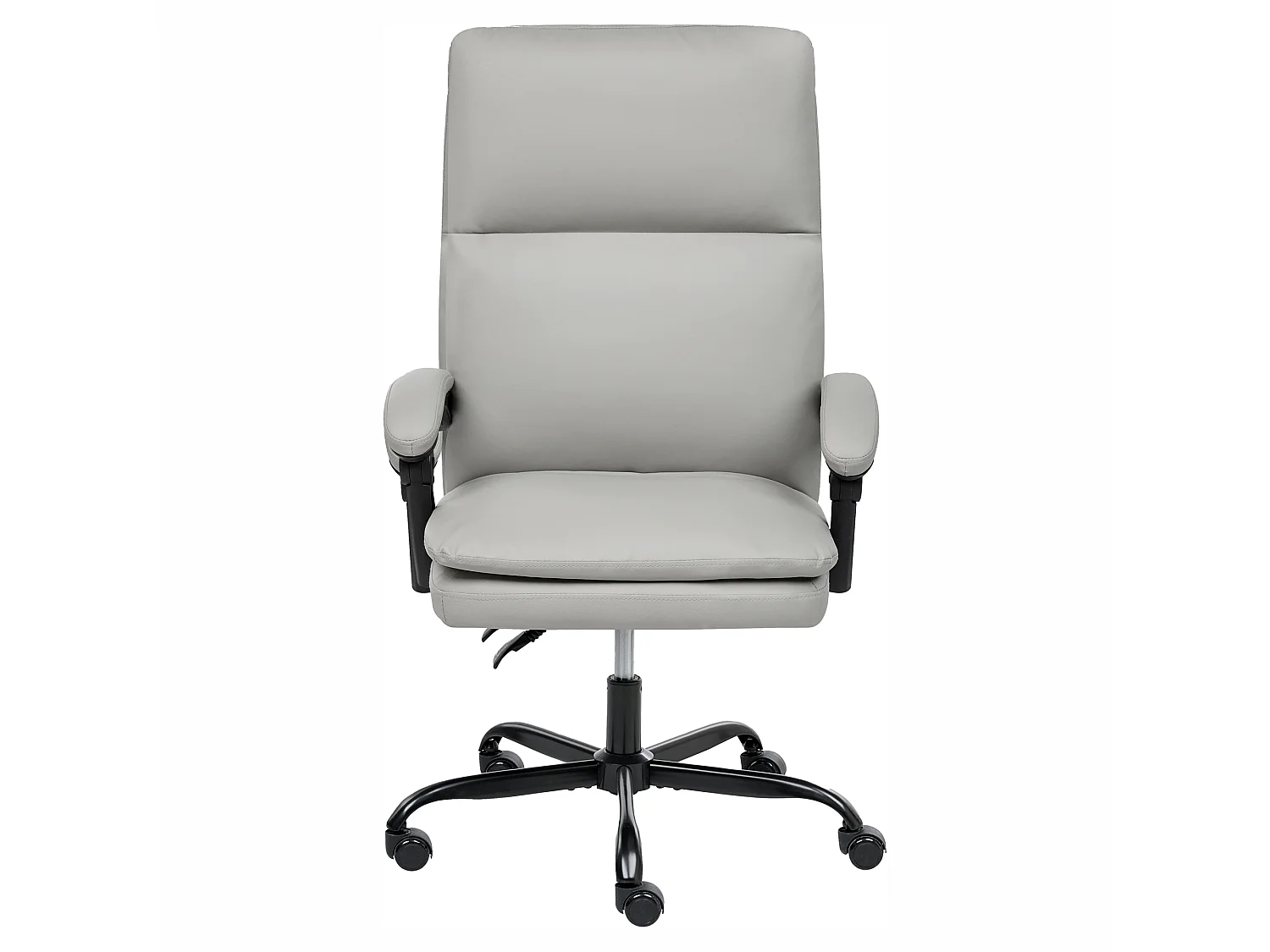 Fauteuil de bureau SERENE Cuir PU Gris clair