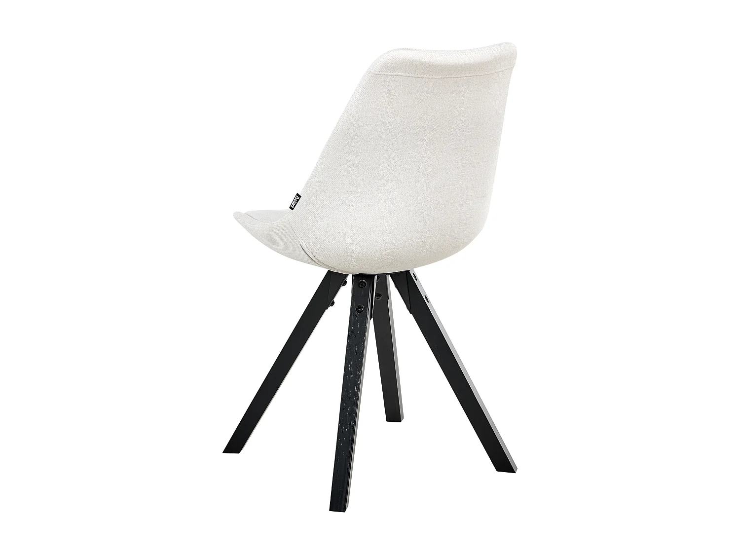 Lot de 2 chaises de salle à manger HEDLEY Tissu Beige clair