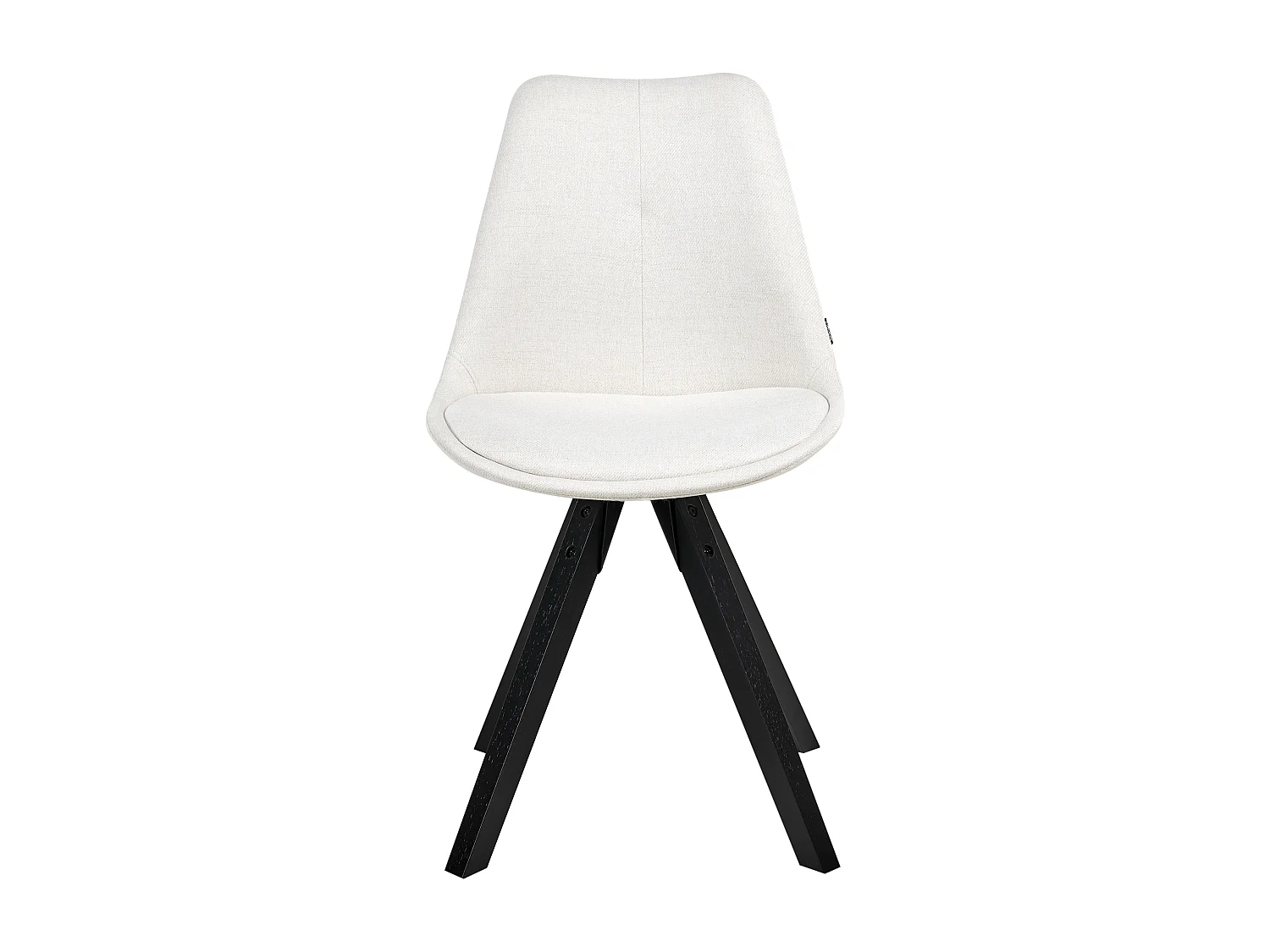 Lot de 2 chaises de salle à manger HEDLEY Tissu Beige clair