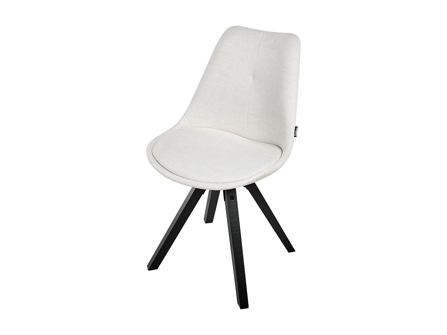 Lot de 2 chaises de salle à manger HEDLEY Tissu Beige clair