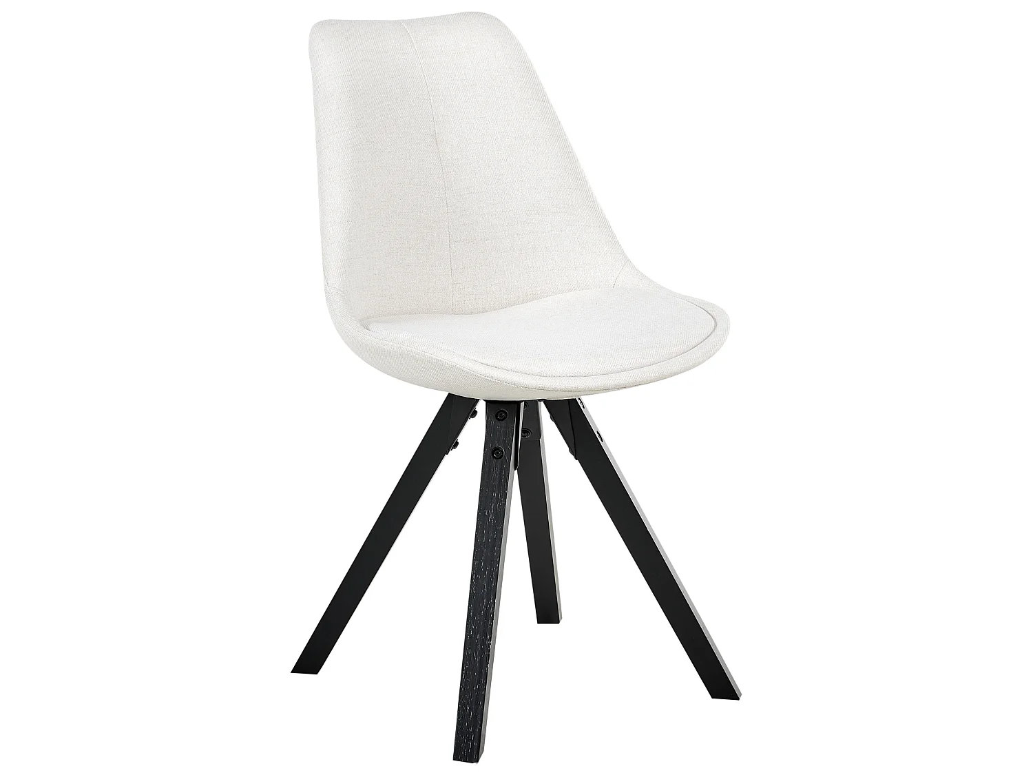Set of 2 Dining Chairs HEDLEY Fabric Light Beige