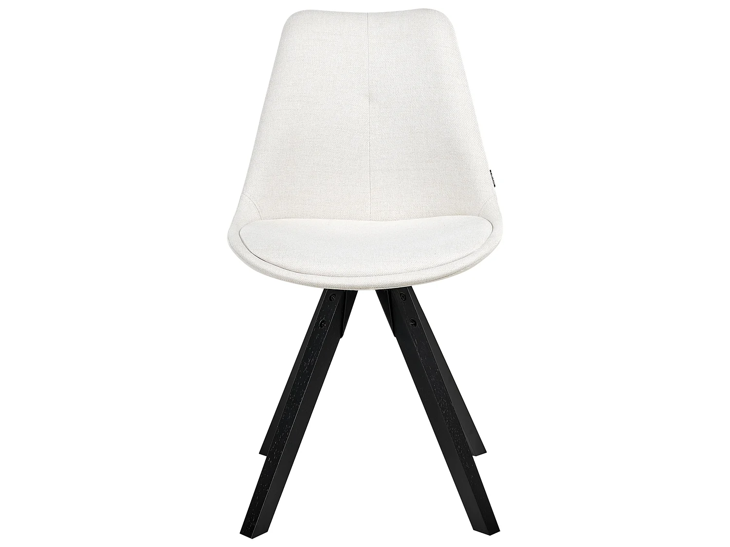 Set of 2 Dining Chairs HEDLEY Fabric Light Beige