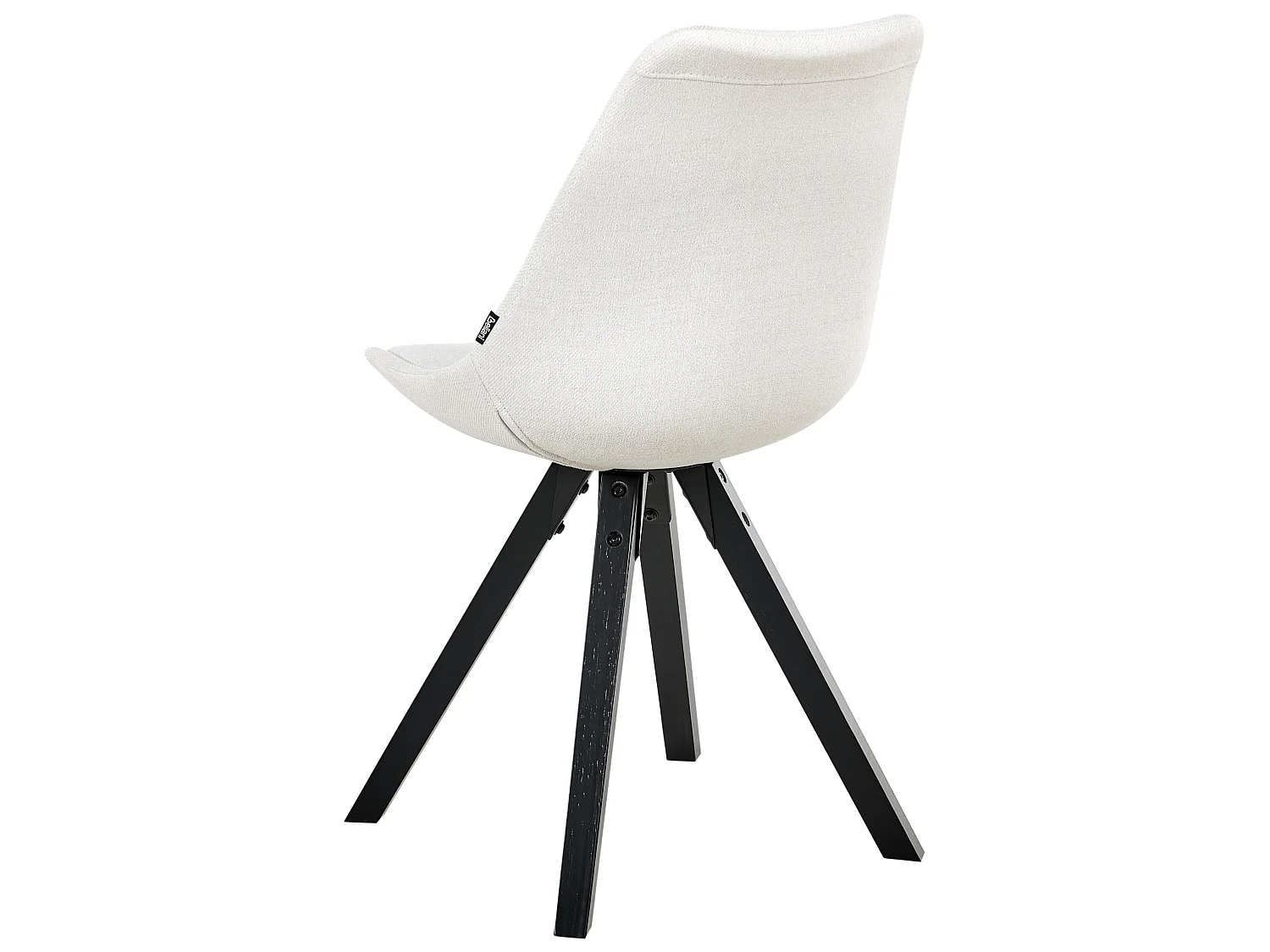 Set of 2 Dining Chairs HEDLEY Fabric Light Beige