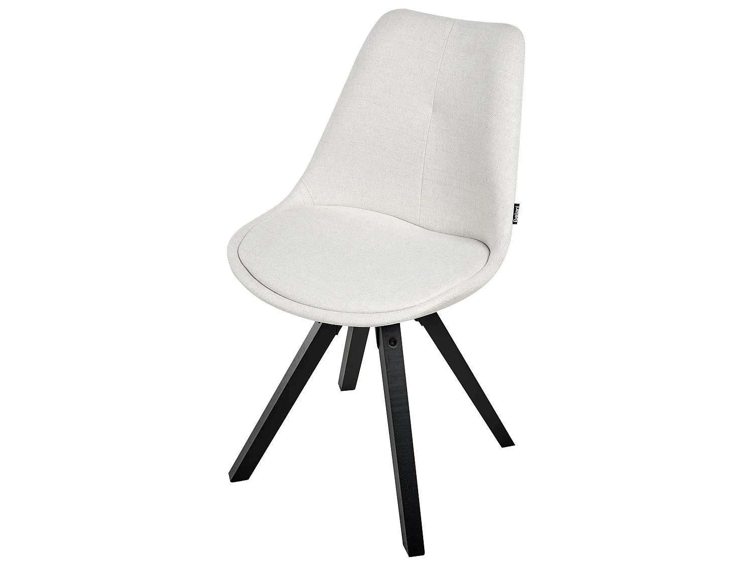 Set of 2 Dining Chairs HEDLEY Fabric Light Beige
