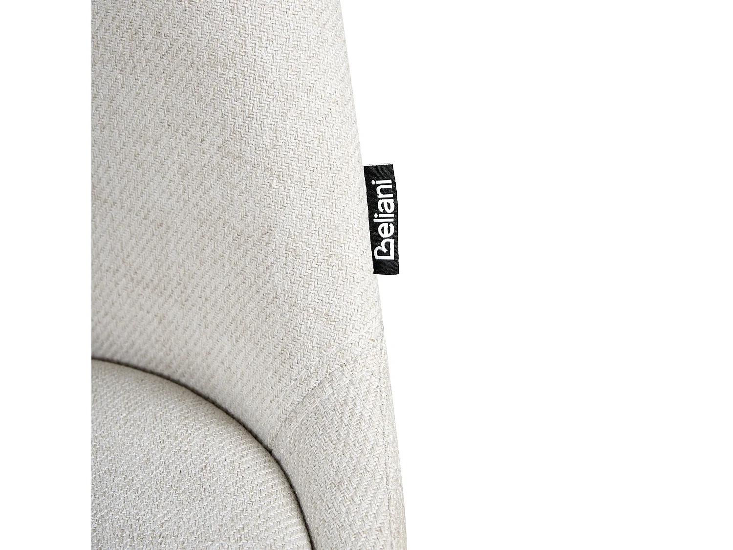 Set of 2 Dining Chairs HEDLEY Fabric Light Beige