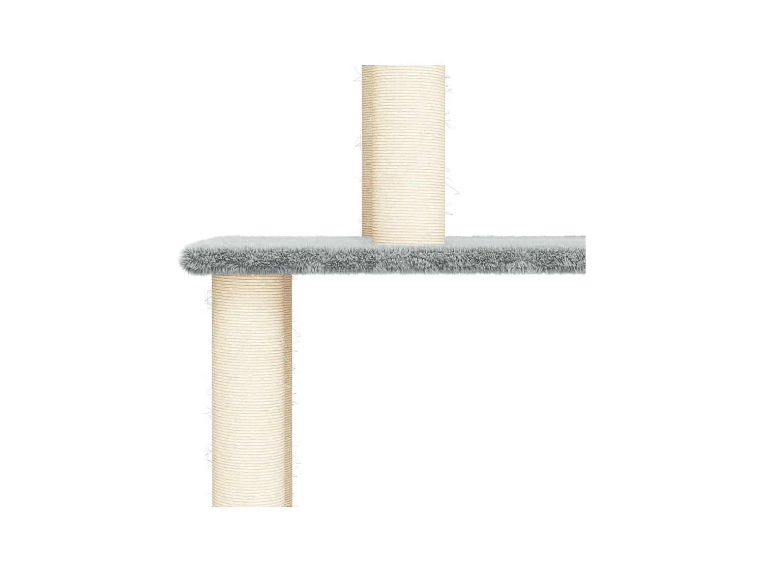 Arbre à chat avec griffoirs en sisal Gris clair 149 cm