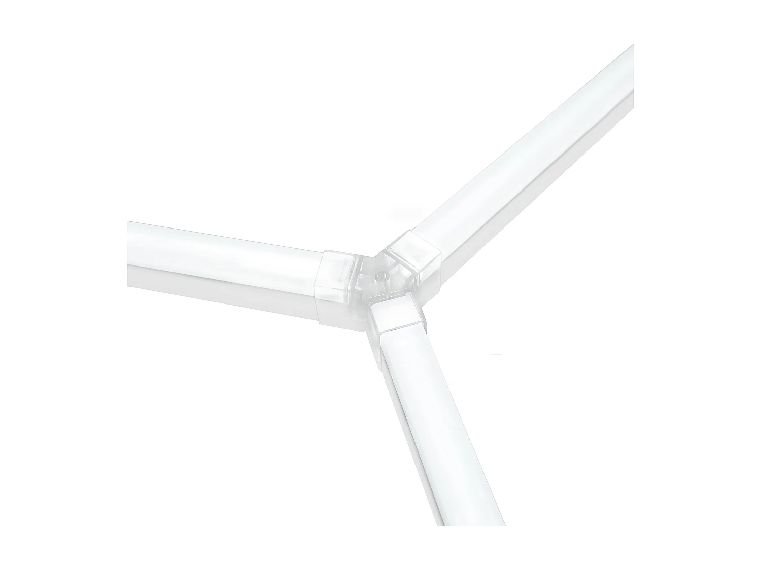 Lot de 10 Plafonnier LED Hexagonale & Bordures 2 x 5 Cadres Modulaires Blanc 120 Lumens 6500K 3 Choix de Montage & [Kit Pour Plafond Suspendu INCLUS]