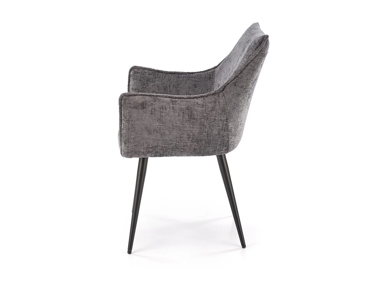 Chaise K559/Tissu et Métal/Gris