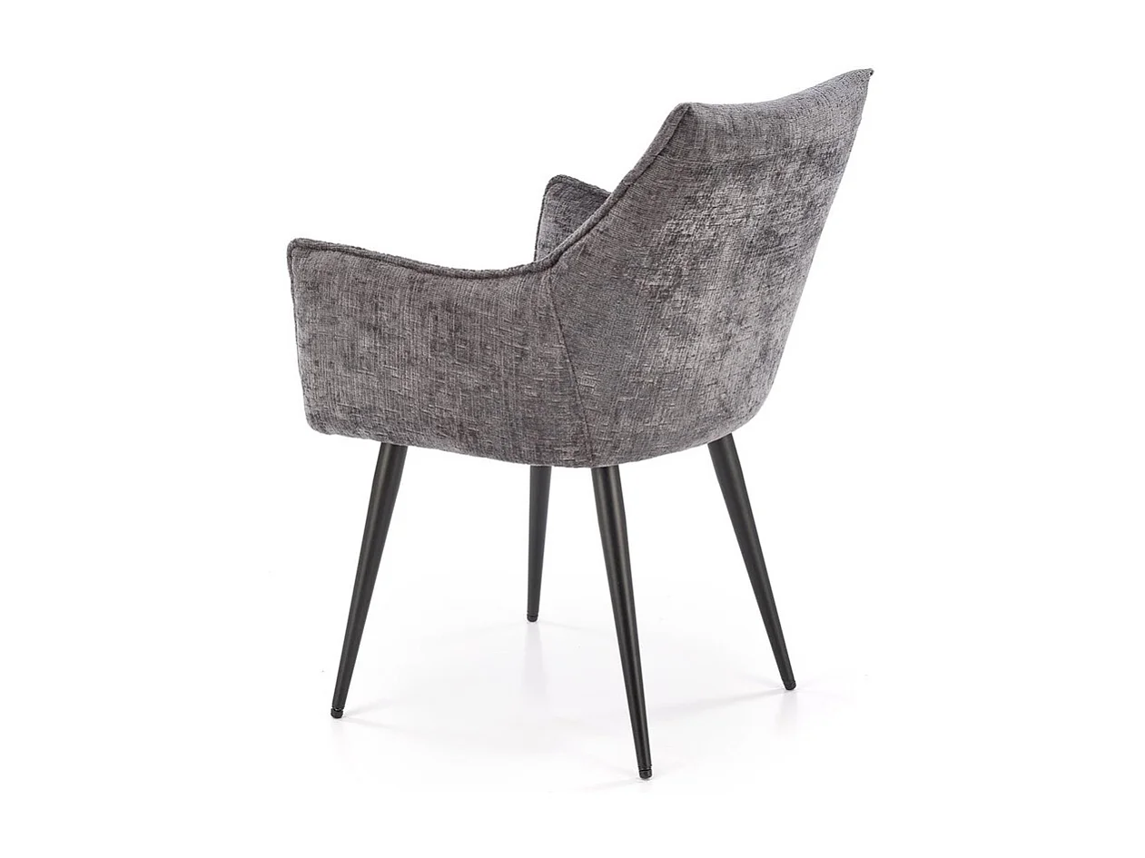 Chaise K559/Tissu et Métal/Gris