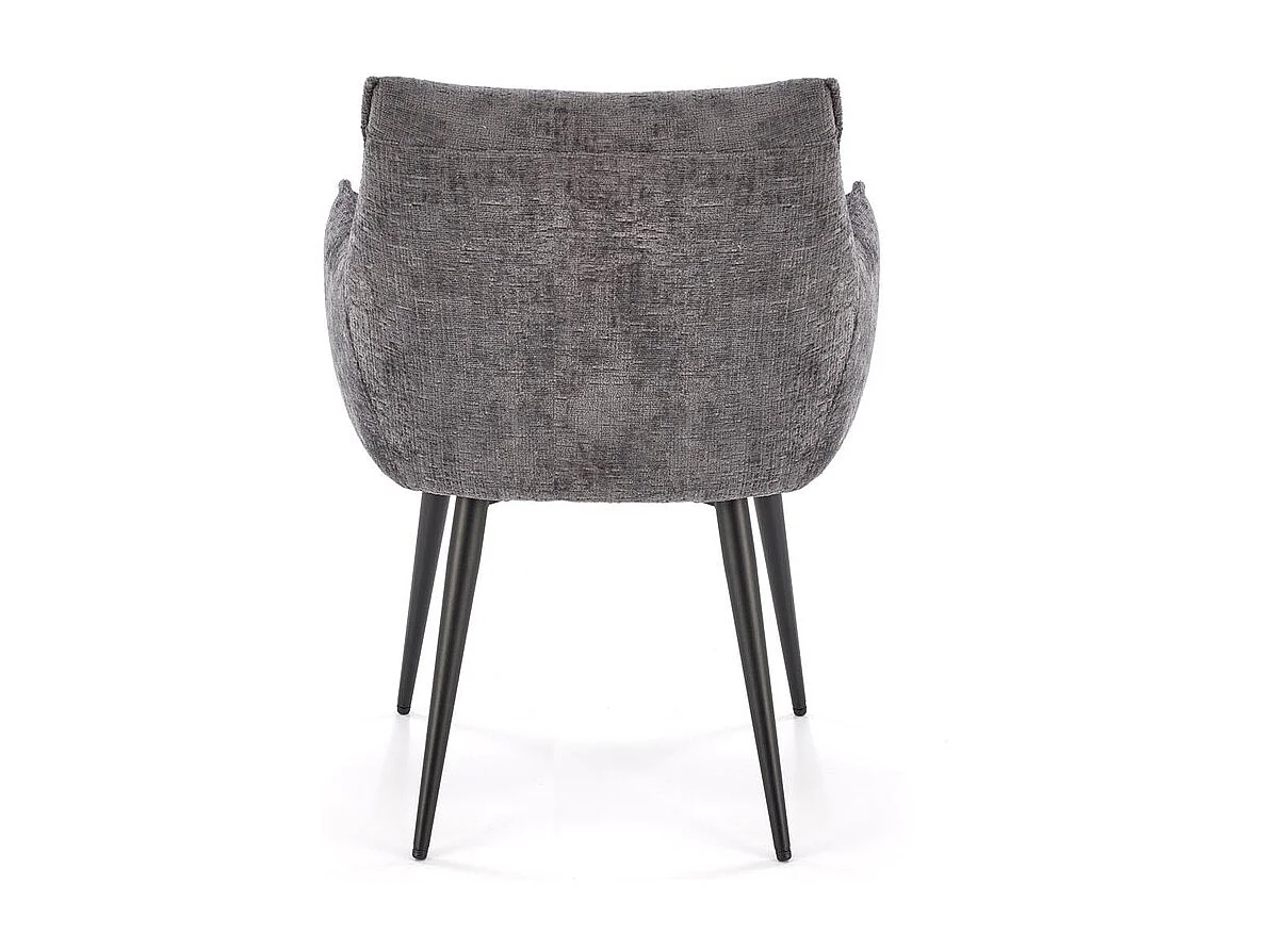 Chaise K559/Tissu et Métal/Gris