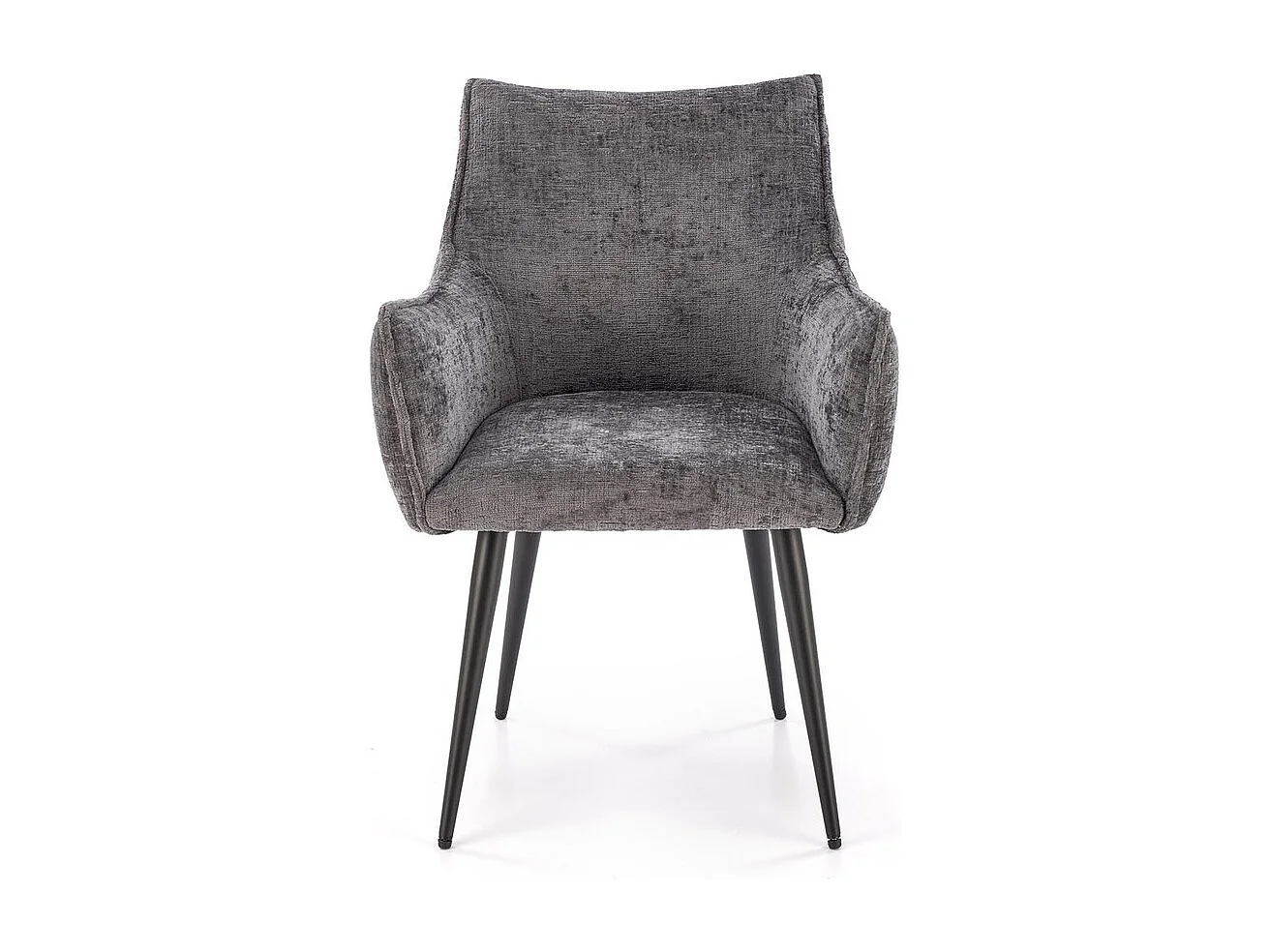 Chaise K559/Tissu et Métal/Gris