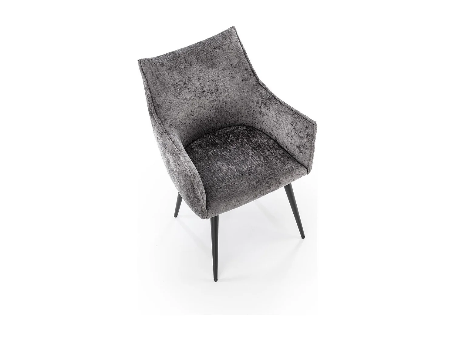 Chaise K559/Tissu et Métal/Gris