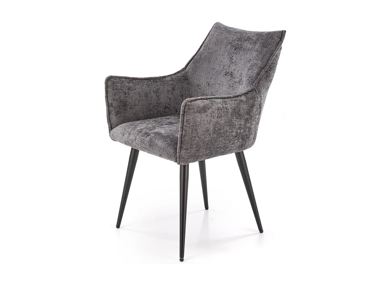 Chaise K559/Tissu et Métal/Gris