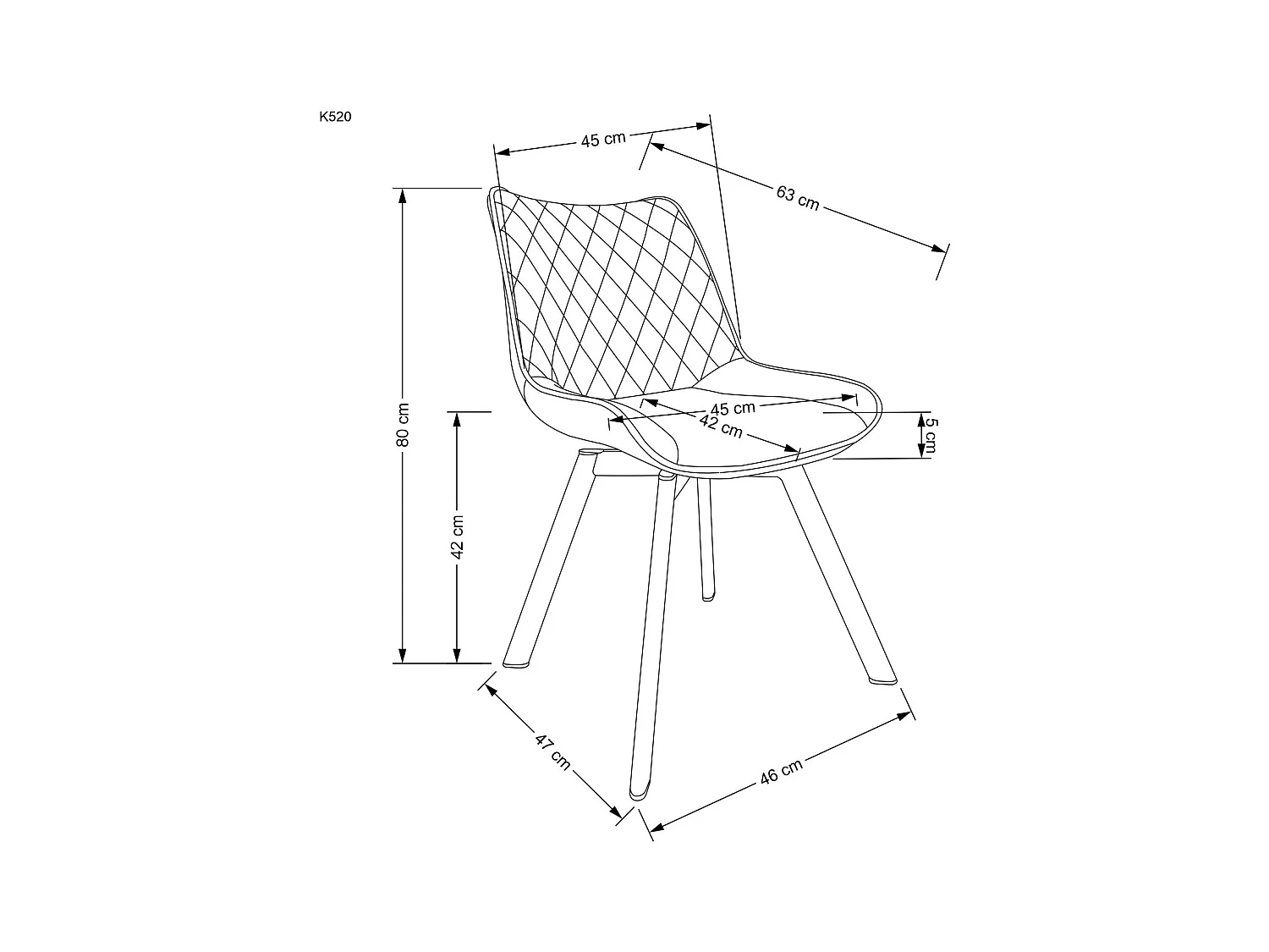 Sedia K520/funzione girevole/rivestimento in velluto/Nero