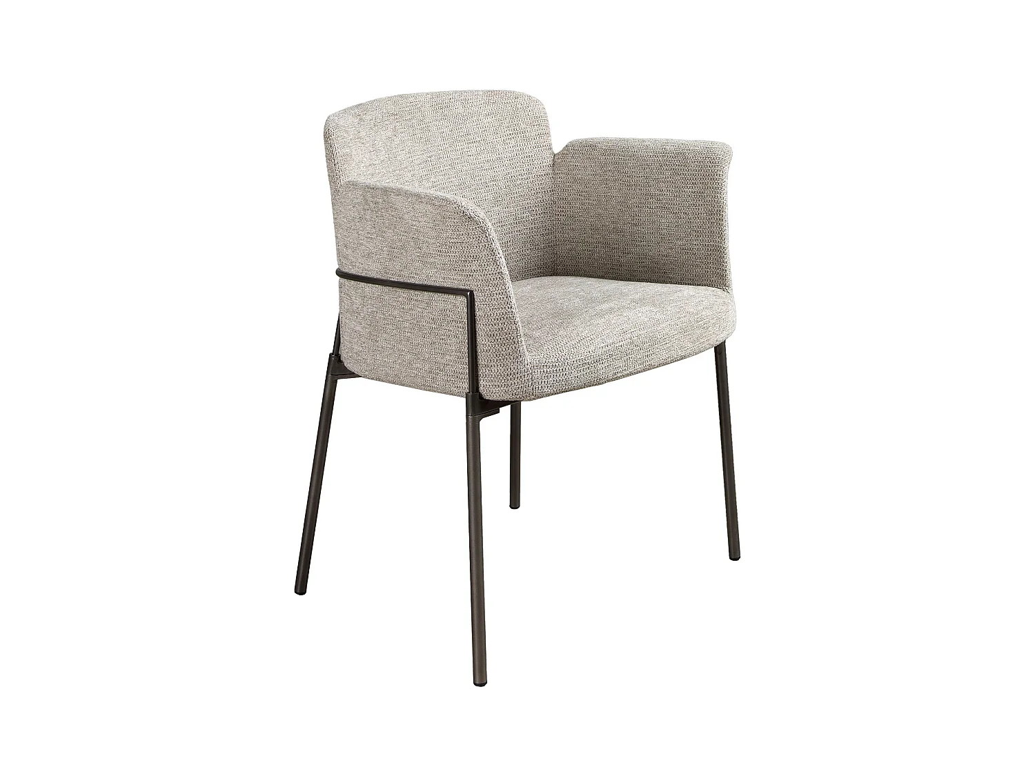 Chaise en tissu gris 4170 ANGEL CERDA