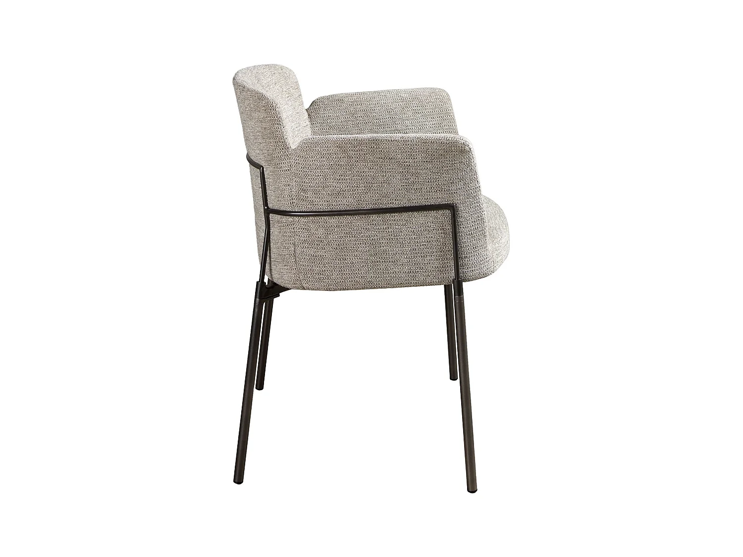 Chaise en tissu gris 4170 ANGEL CERDA