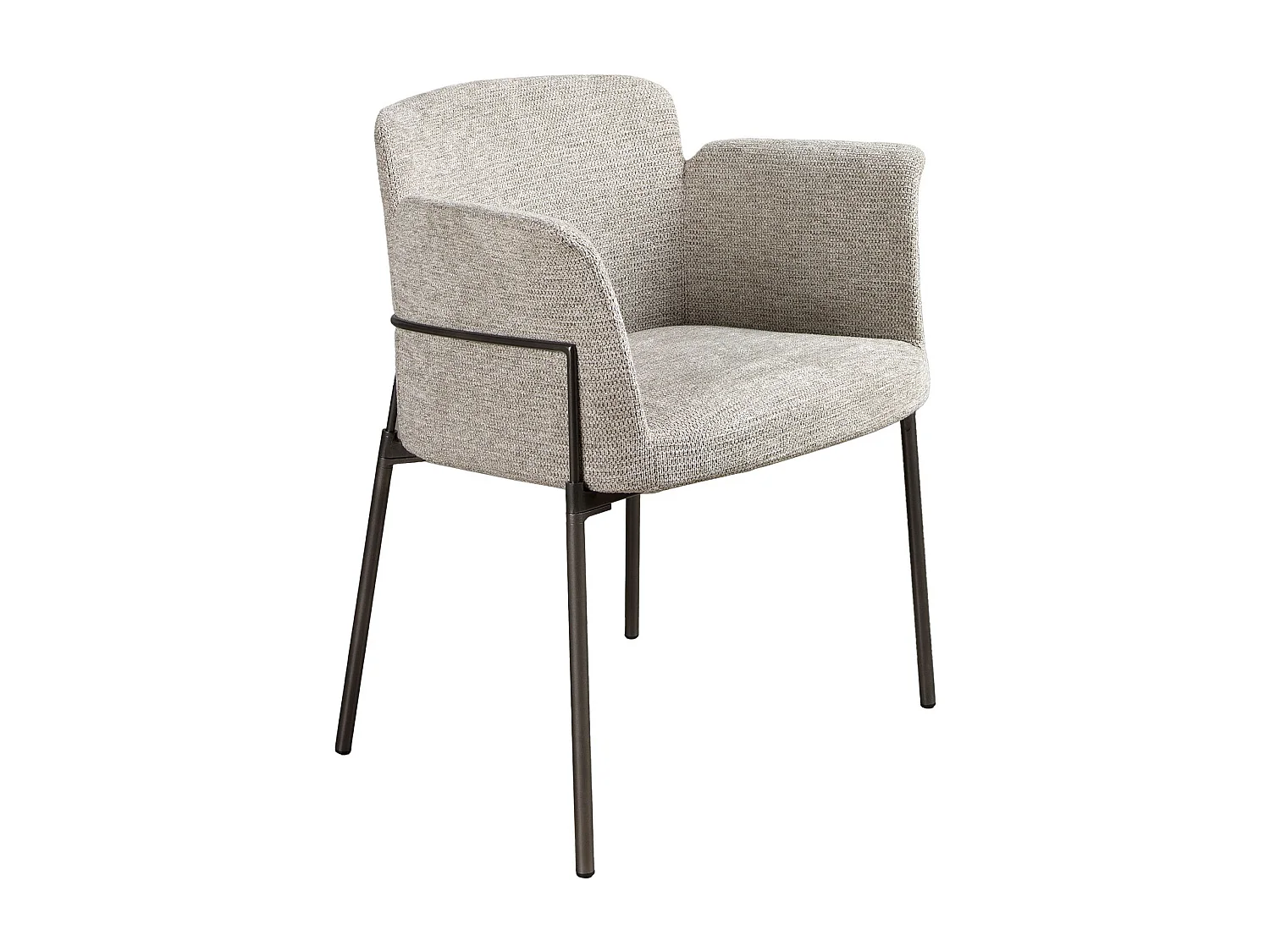 Chaise en tissu gris 4170 ANGEL CERDA