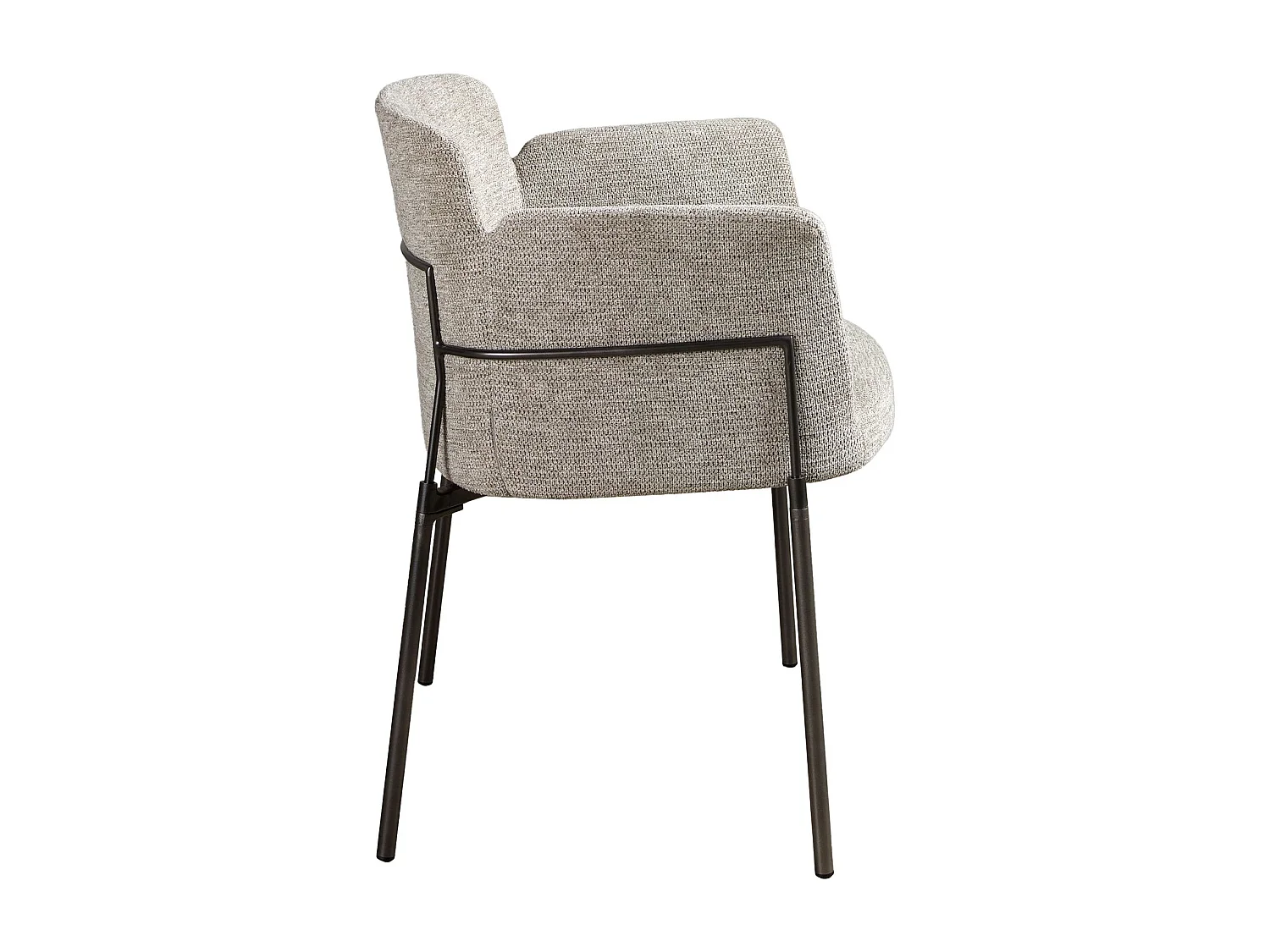 Chaise en tissu gris 4170 ANGEL CERDA