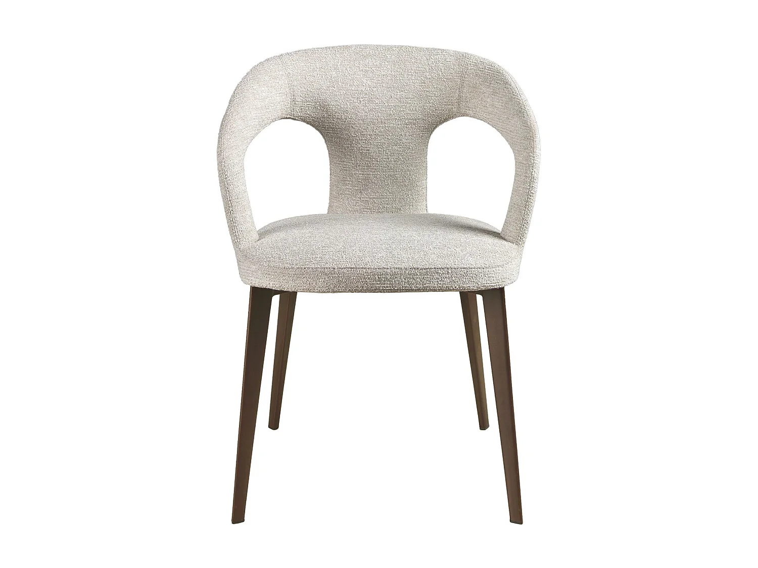 Chaise en tissu blanc cassé 4173 ANGEL CERDA