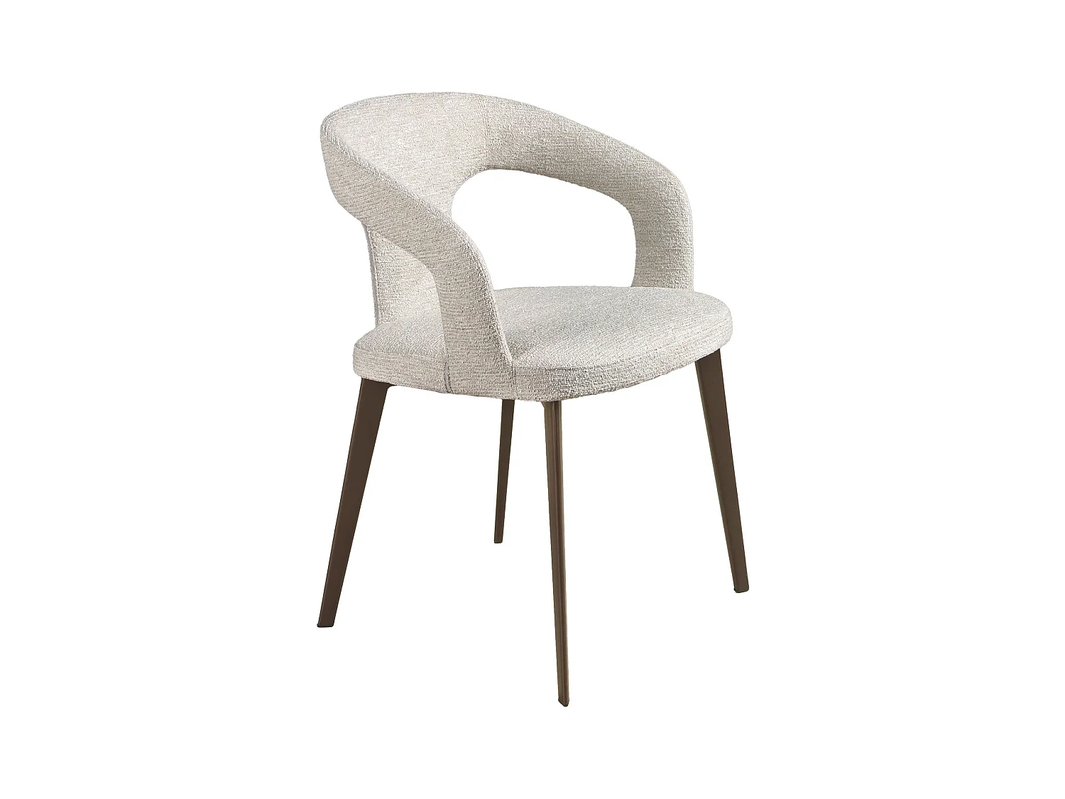 Chaise en tissu blanc cassé 4173 ANGEL CERDA