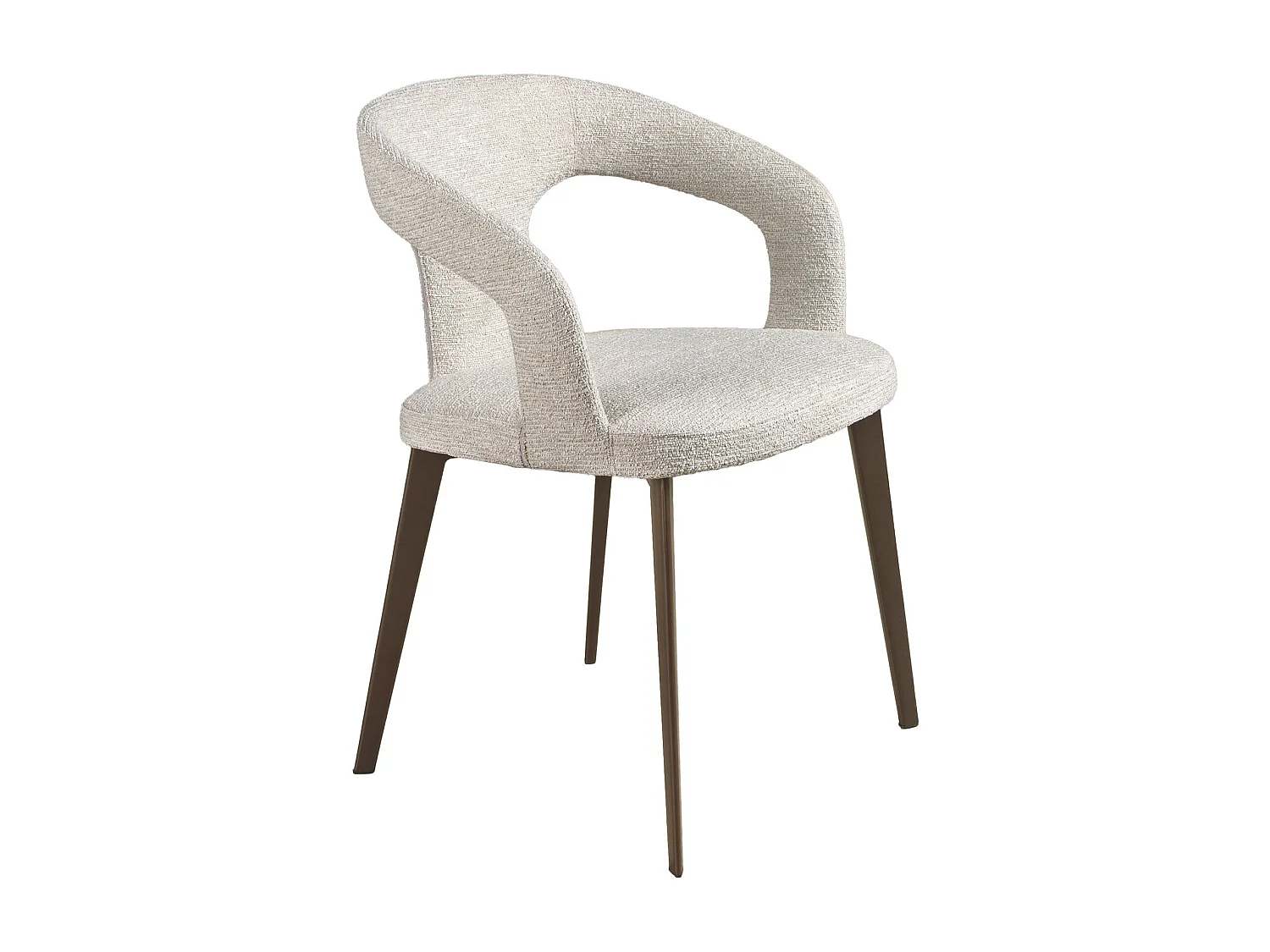 Chaise en tissu blanc cassé 4173 ANGEL CERDA