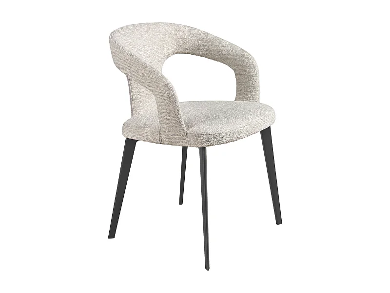 Jasnoszary stołek z tkaniny 4173 ANGEL CERDA