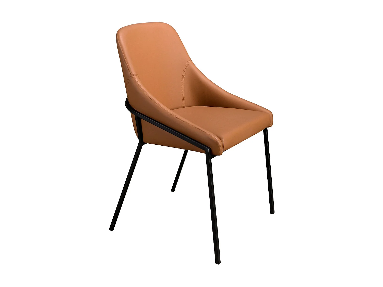 Chaise en similicuir orange 4161 ANGEL CERDA