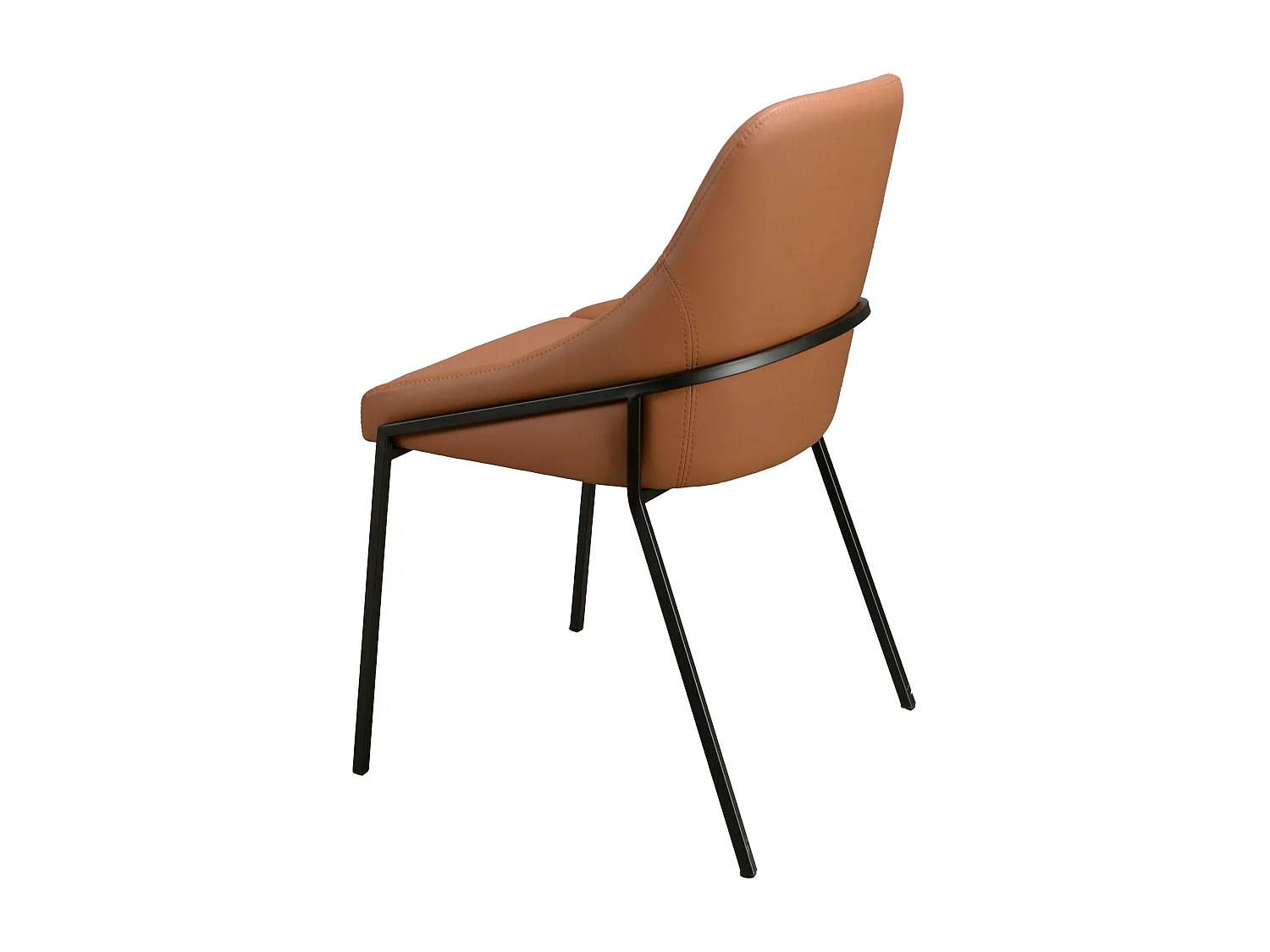Chaise en similicuir orange 4161 ANGEL CERDA