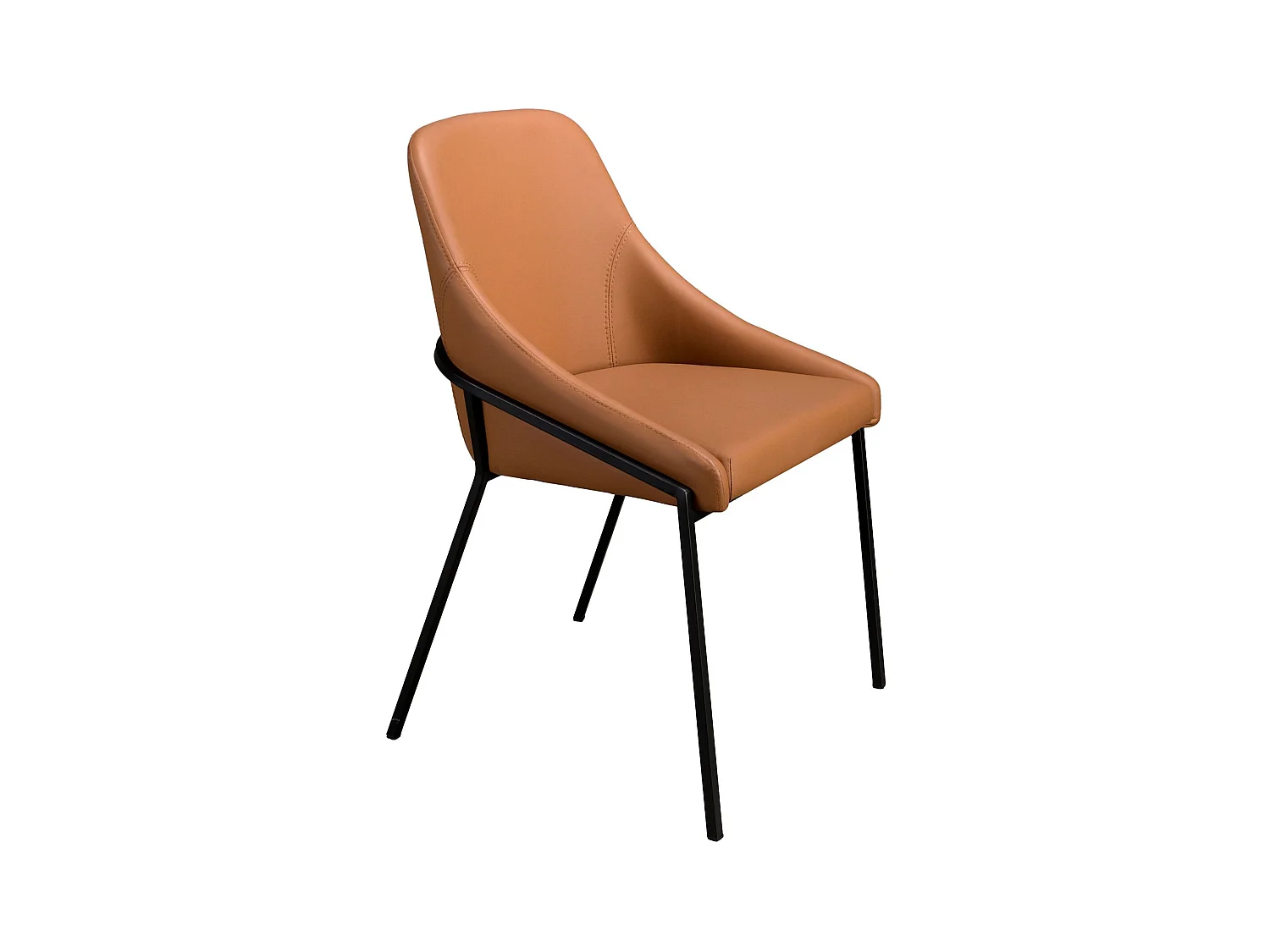 Chaise en similicuir orange 4161 ANGEL CERDA