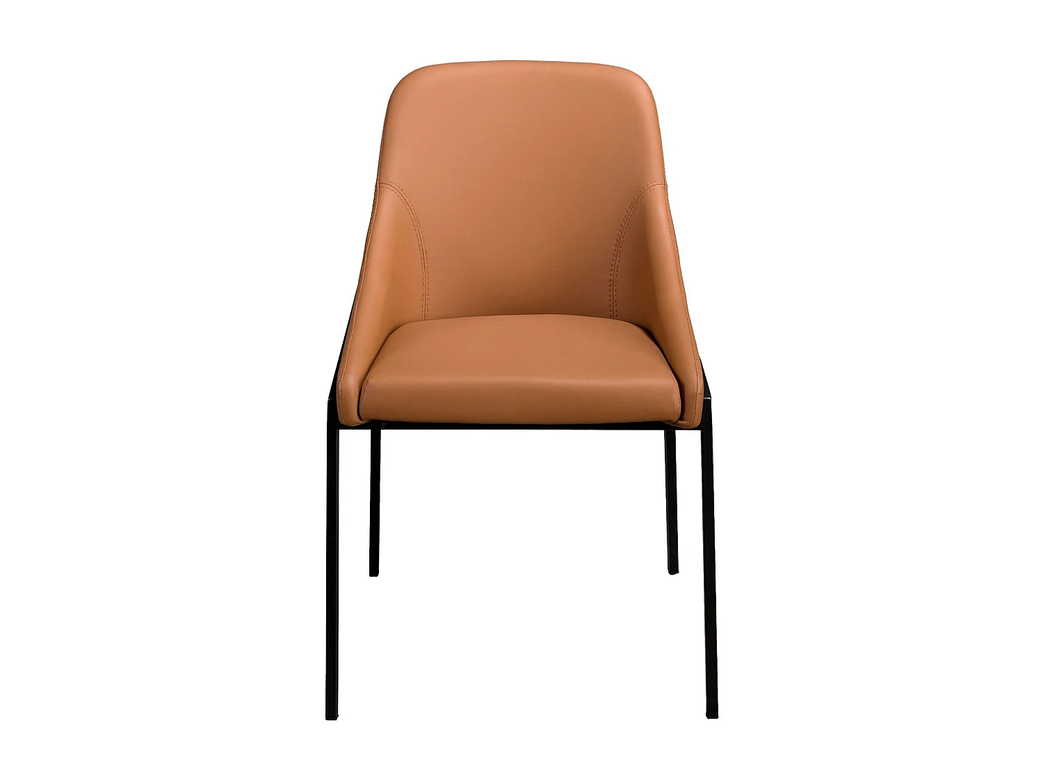 Chaise en similicuir orange 4161 ANGEL CERDA