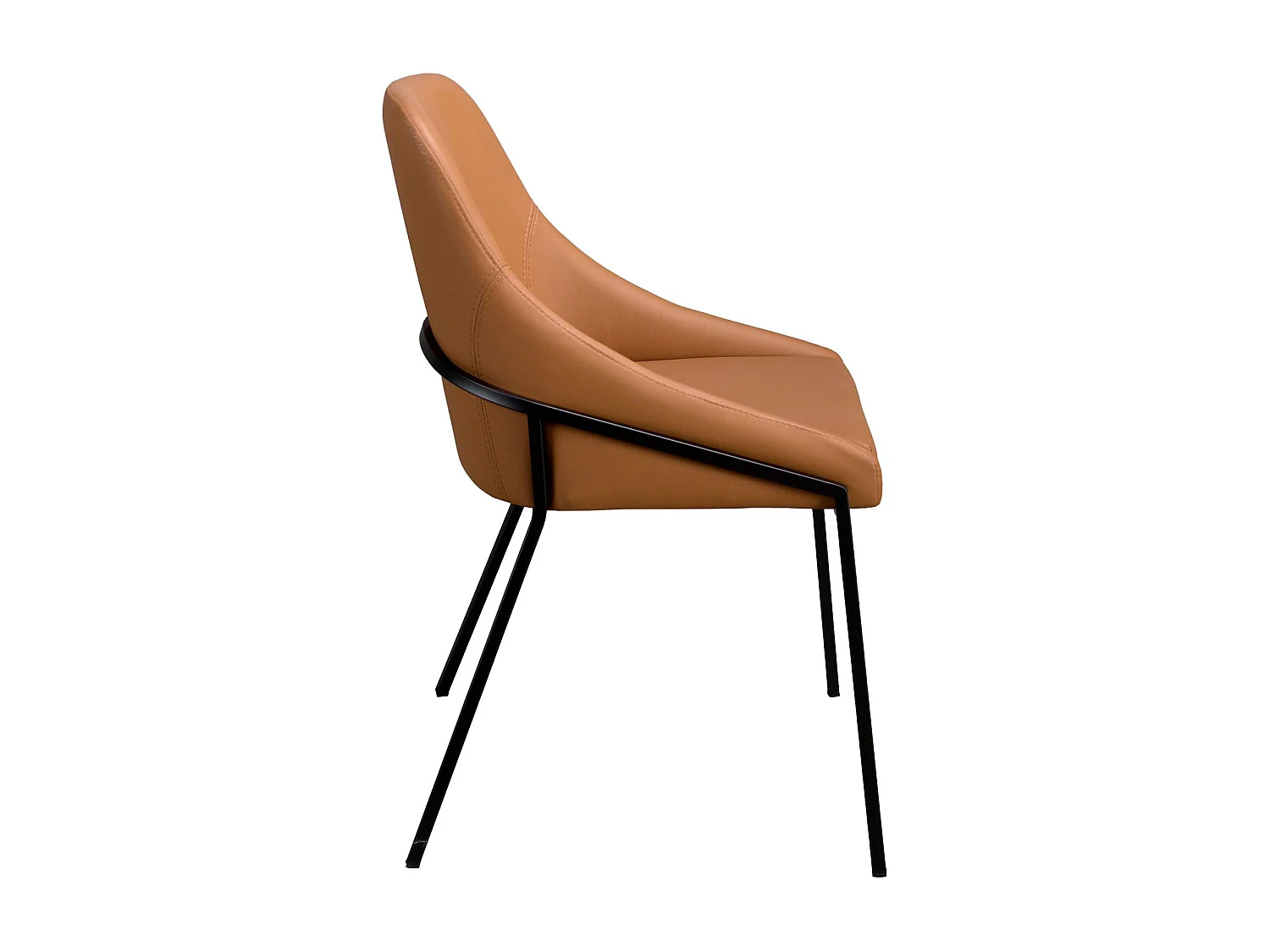 Chaise en similicuir orange 4161 ANGEL CERDA